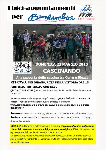 DOMENICA 23 MAGGIO: CASCINANDO