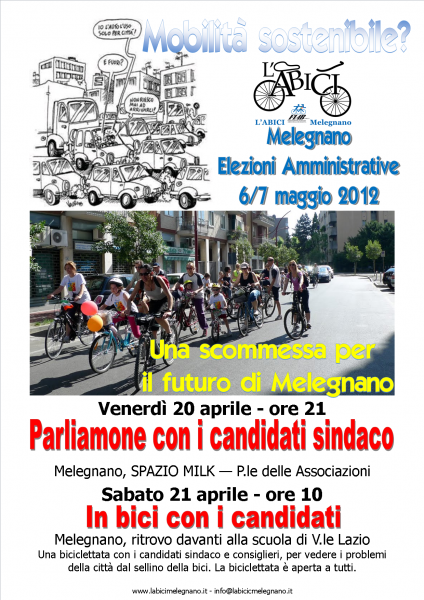 MELEGNANO, ELEZIONI AMMINISTRATIVE: DUE APPUNTAMENTI, VENERDI’ 20 E SABATO 21 APRILE