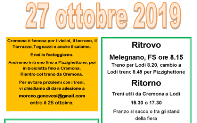DOMENICA 27 OTTOBRE: LA FESTA DEL SALAME A CREMONA