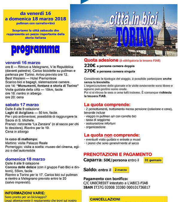Ciclovacanze 2018 | Torino