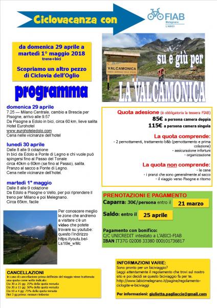 Ciclovacanze 2018 | Valcamonica