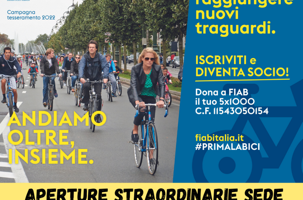 TESSERAMENTO 2022: APERTURE STRAORDINARIE DELLA SEDE