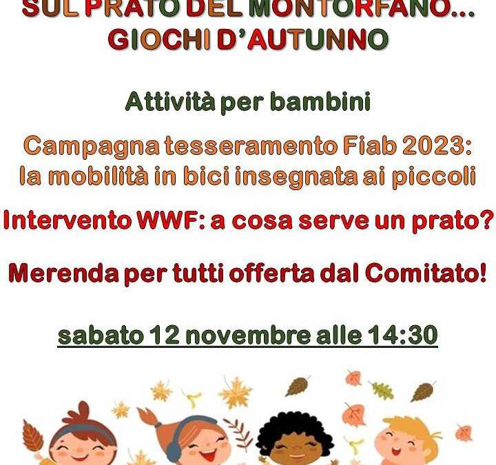 TESSERAMENTO 2023: I GIOCHI D’AUTUNNO A MONTORFANO