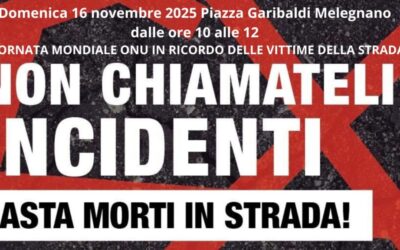 MELEGNANO, DOMENICA 16 NOVEMBRE 2025: NON CHIAMATELI INCIDENTI