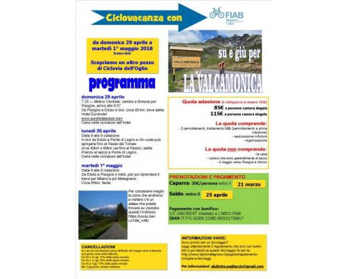 Ciclovacanze 2018 | Valcamonica